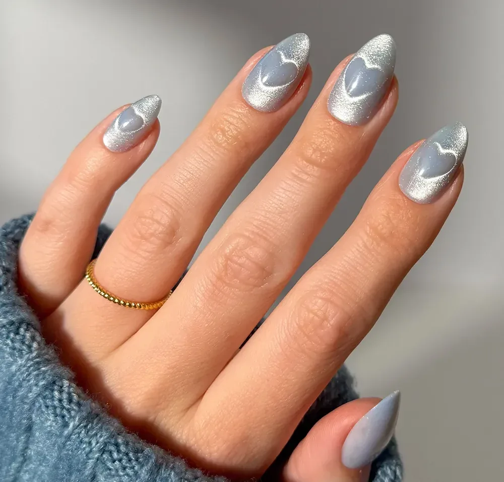 لاک چشم گربه ای آبی دخترانه