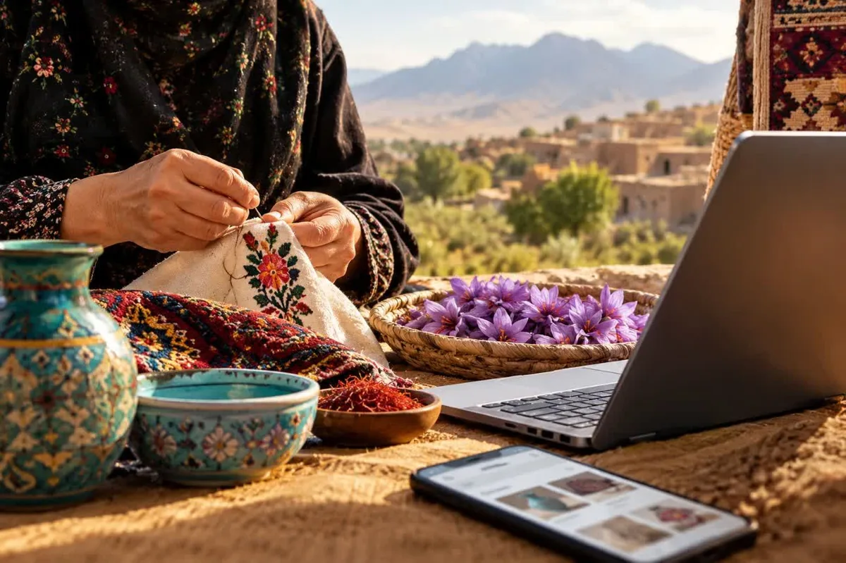 ویترین مجازی؛ چشمانداز تازه فروش دسترنج زنان روستایی سمنان