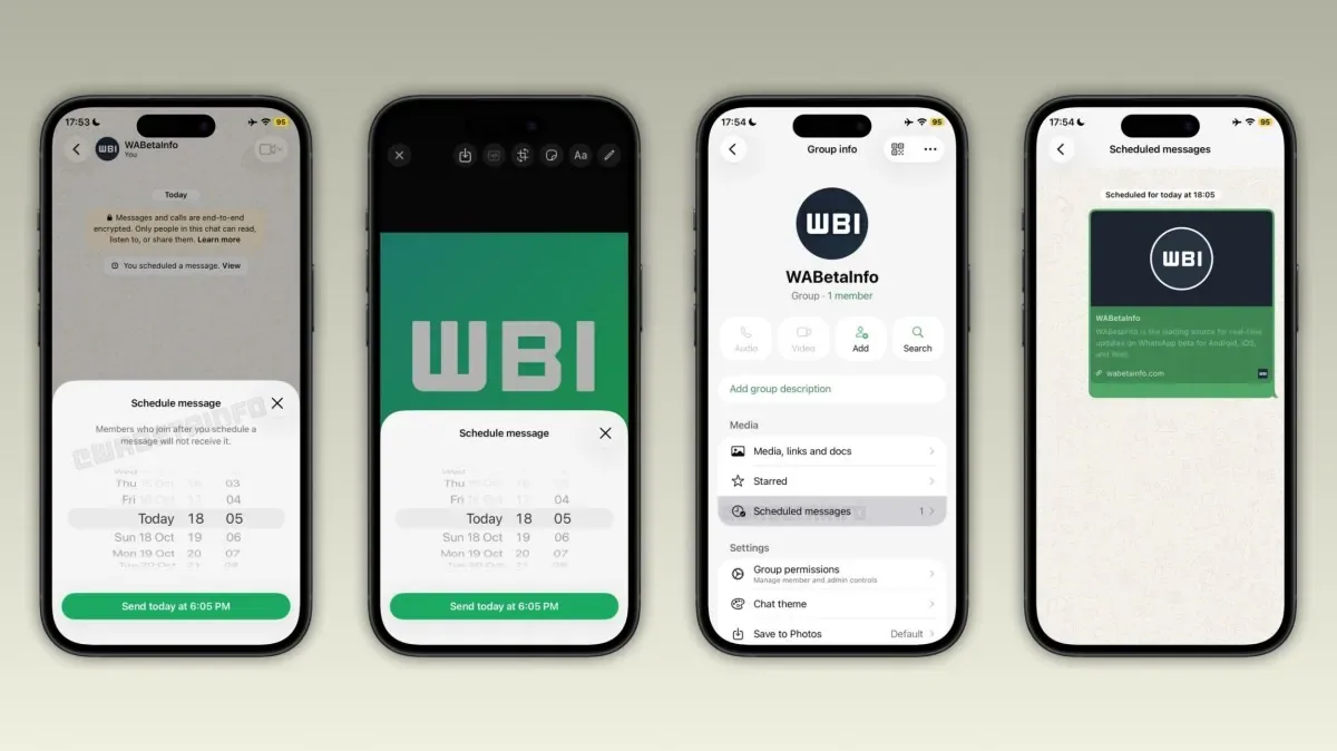 واتساپ قابلیت زمان‌بندی پیام‌ها را برای کاربران iOS عرضه می‌کند | دیجینوی