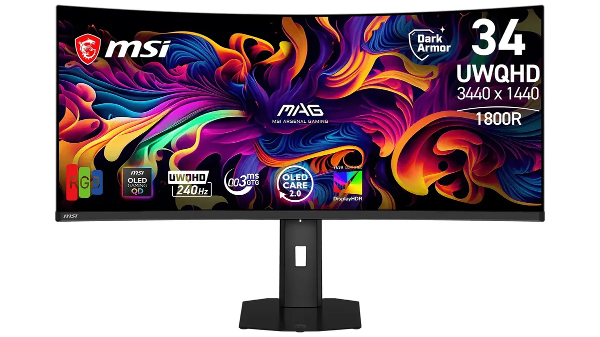 MSI از مانیتور اولتراواید MAG 341CQP QD-OLED X24 با نرخ نوسازی 240 هرتز رونمایی کرد