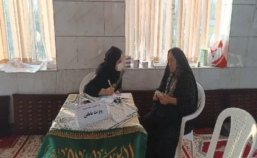 ویزیت رایگان خادمیاران سلامت خدمت رضوی در آستانه اشرفیه