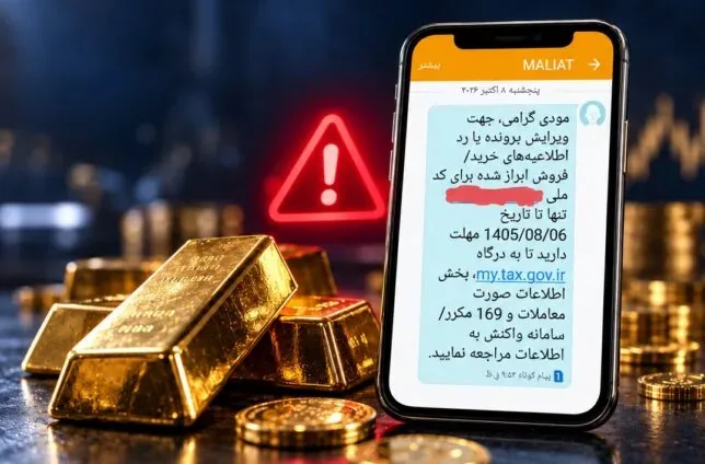 پیامکی که خریداران طلای آنلاین را نگران کرده؛ ماجرای پیامک مالیات چیست و چه باید کرد؟