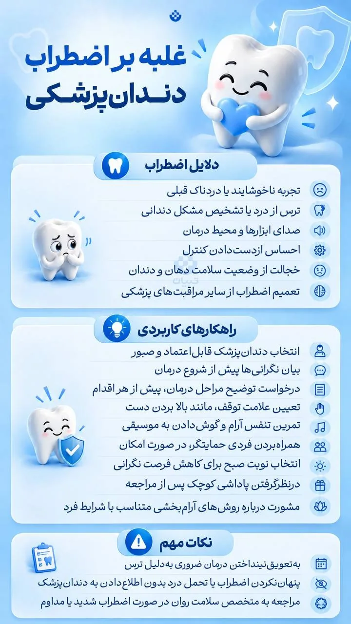 غلبه بر اضطراب دندانپزشکی