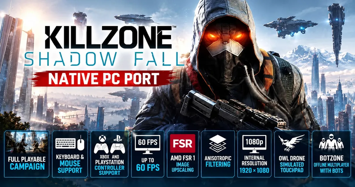 پورت غیررسمی Killzone Shadow Fall برای PC منتشر شد