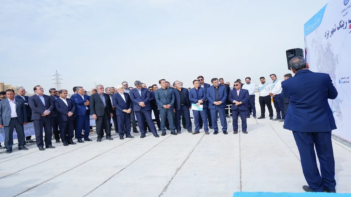 بهرهبرداری از بزرگترین مخزن رینگ آبرسانی یزد با حضور معاون اول رئیسجمهور