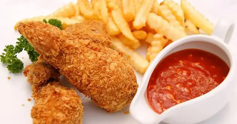 مرغ سوخاری در هواپز و فر 