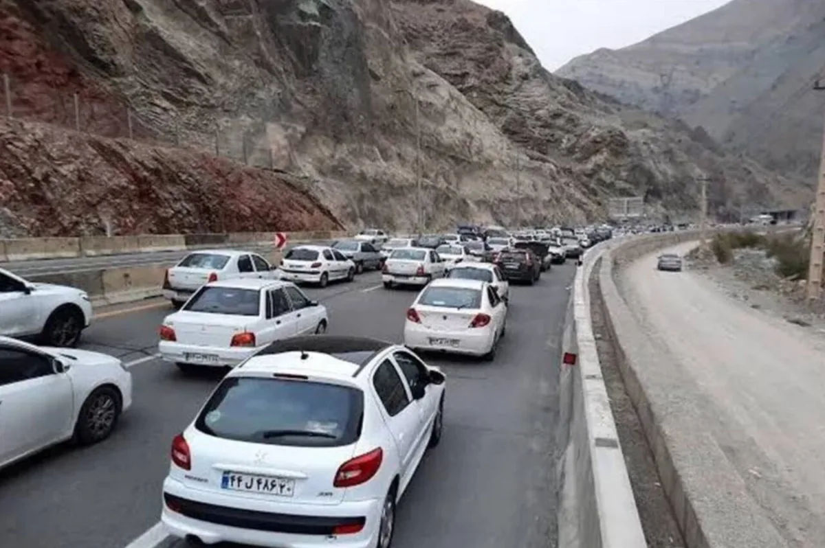 انسداد محور کندوان و آزادراه تهران ـ شمال؛ ترافیک سنگین است