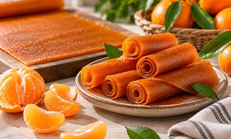 طرز تهیه لواشک نارنگی خانگی؛ خوشمزه و ملس
