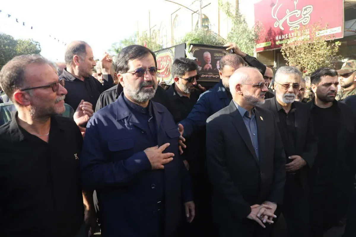 تشییع باشکوه پدر سپهبد شهید سید عبدالرحیم موسوی در قم