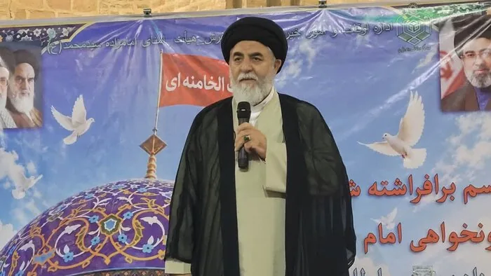 پرچم خون‌خواهی امام شهید در تفرش برافراشته شد