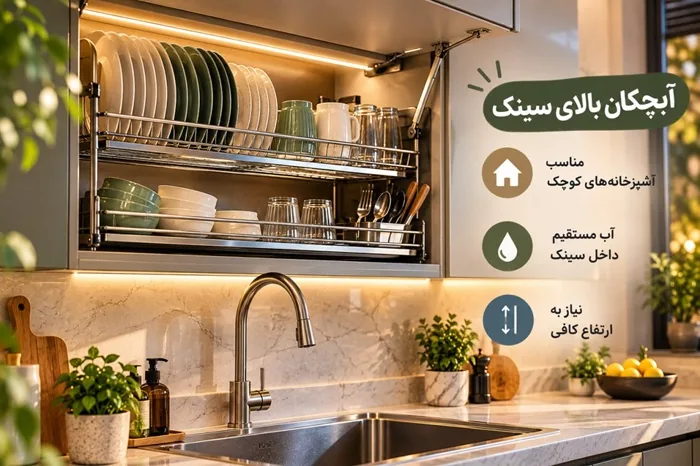 آبچکان برای آشپزخانه کوچک