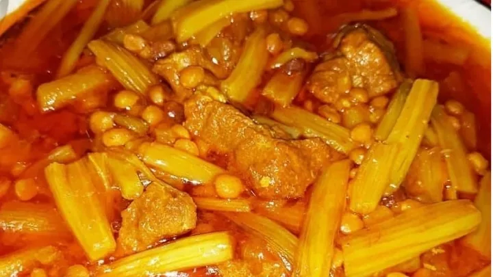 نکات و فوتوفن های طرز تهیه خورشت قیمه کنگر