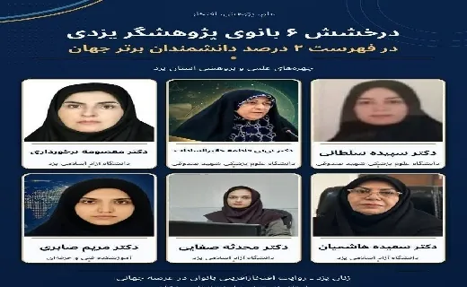 ترجیحِ سنگرِ پژوهش در وطن بر زرق‌وبرق‌های برون‌مرزی/اقتدار علمیِ بانوان پژوهشگر یزدی در دانشگاه‌های برتر جهان+فیلم