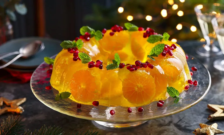 طرز تهیه ژله ویترینی با نارنگی؛ دسر شیک برای پذیرایی