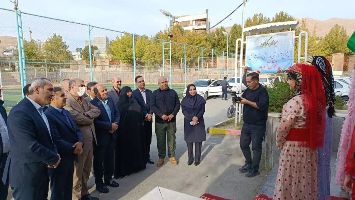 افتتاح ۴۴ پروژه ورزشی درونمدرسهای در کردستان