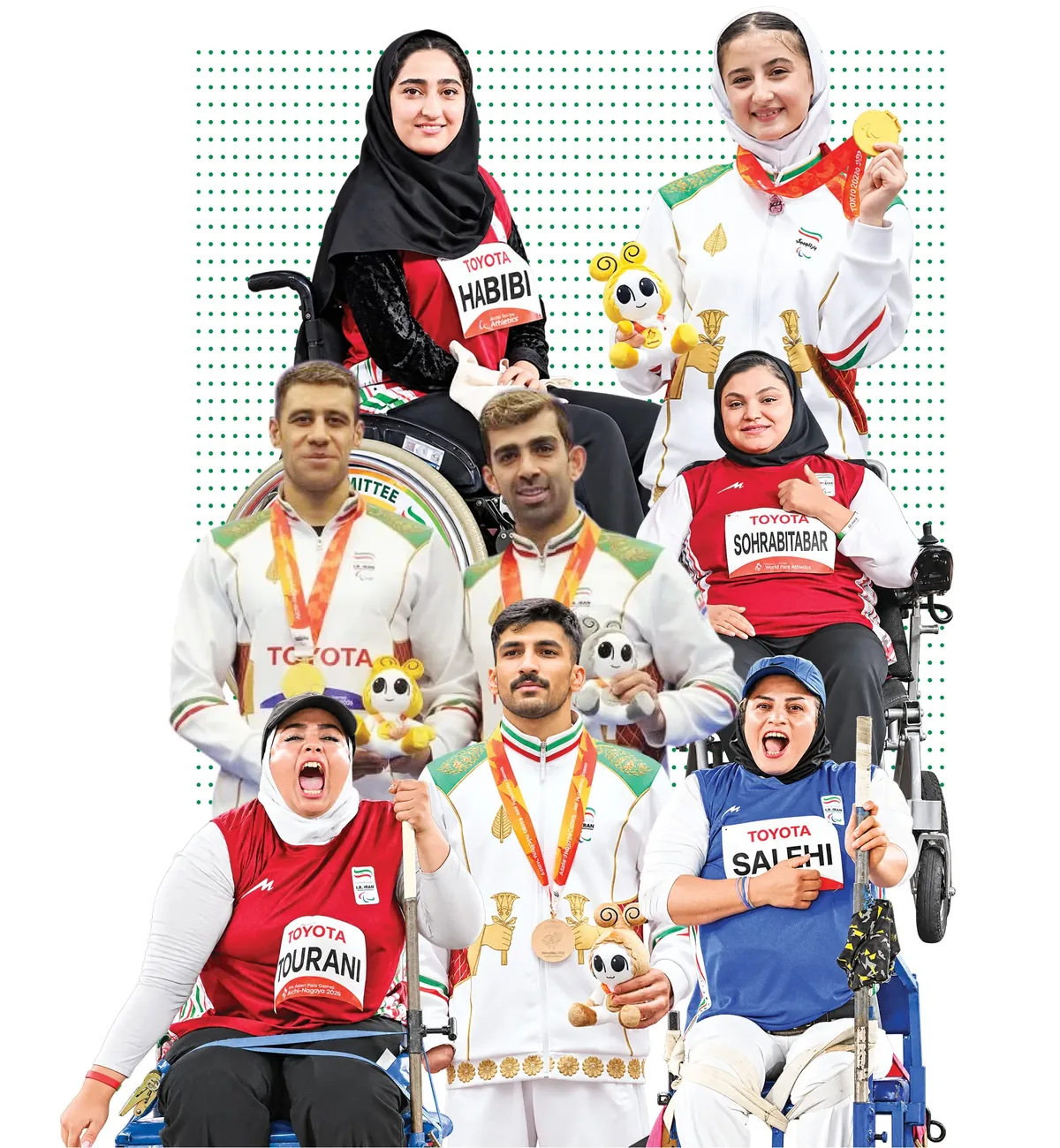 ۸ مدال روز اول