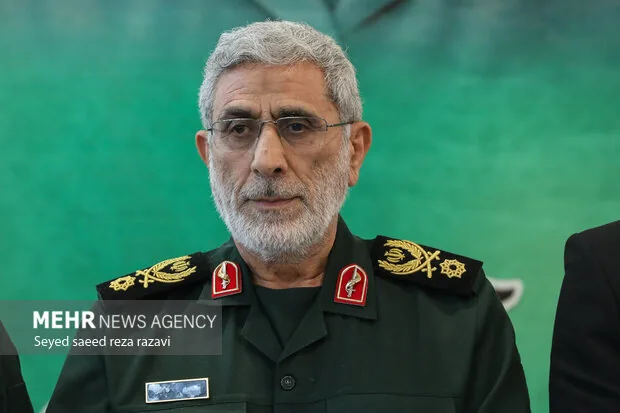 پیام سردار قاآنی در پی درگذشت مرحومه فاطمه فلکیان