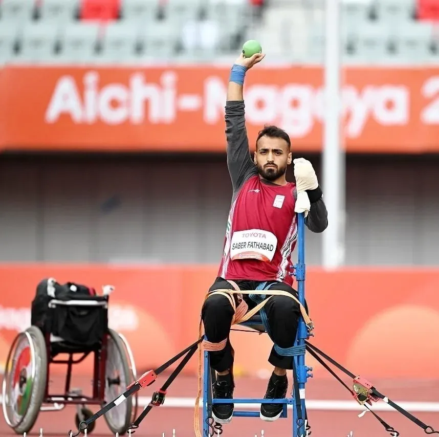 محمد صابر رکورد بازیها را شکست و طلایی شد