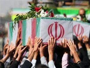 تشییع پیکرمطهر شهید محمد علی شهریاری و شهیده عاطفه عقیلا در زابل