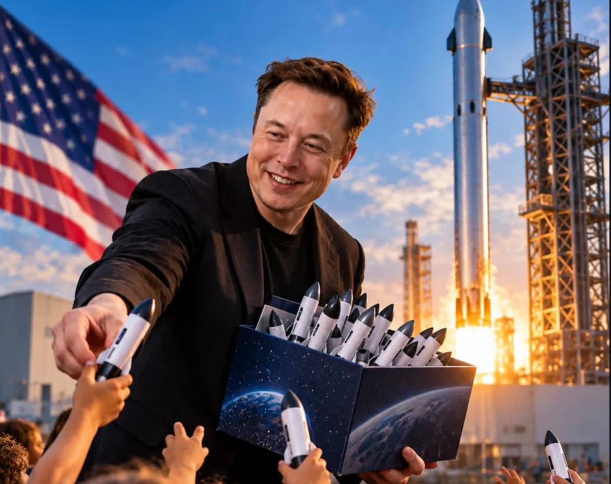 ایلان ماسک وعده داد به تمام کودکان آمریکا یک سهم SpaceX میدهد