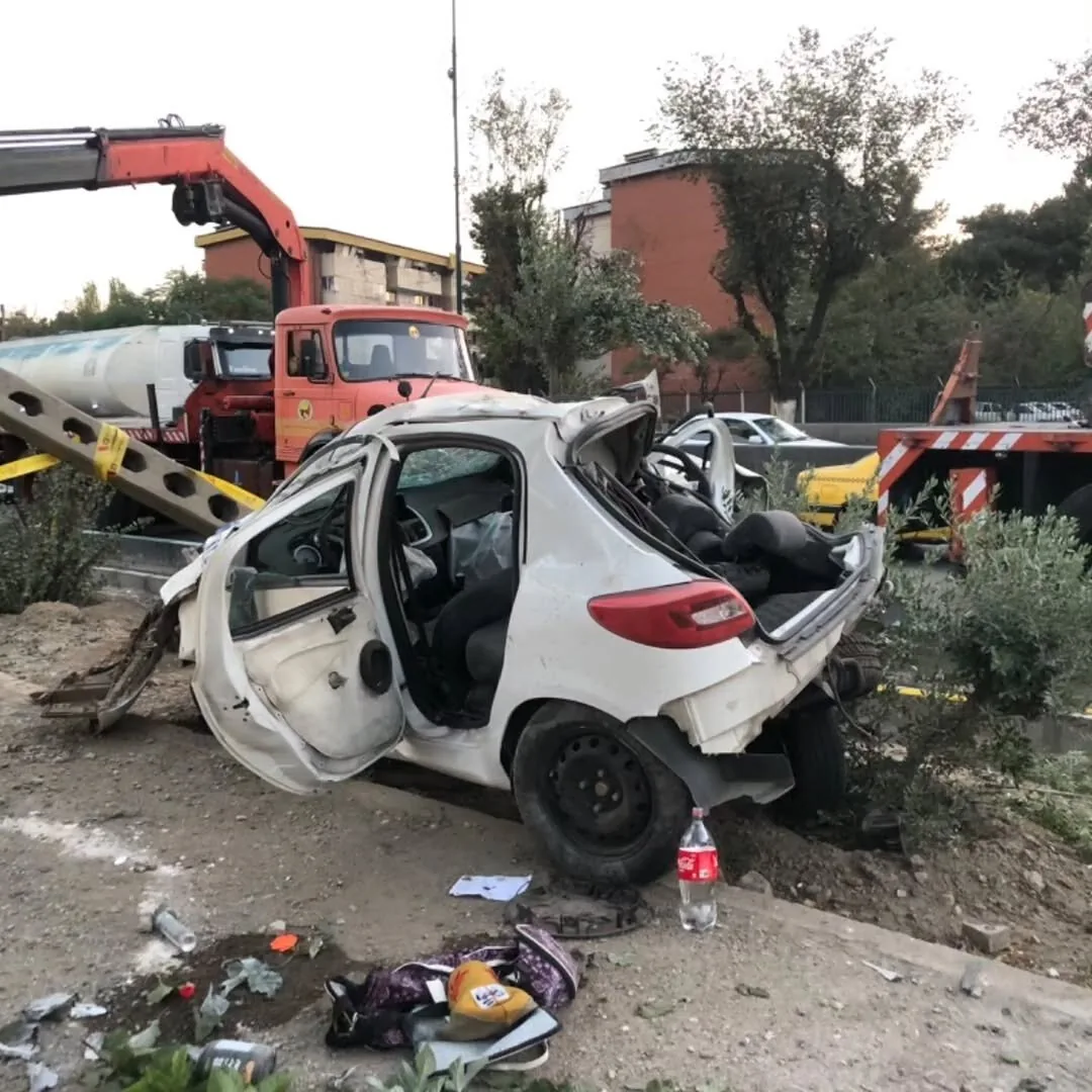 تهران در شوک یک تصادف مرگبار؛ تصاویر حادثه