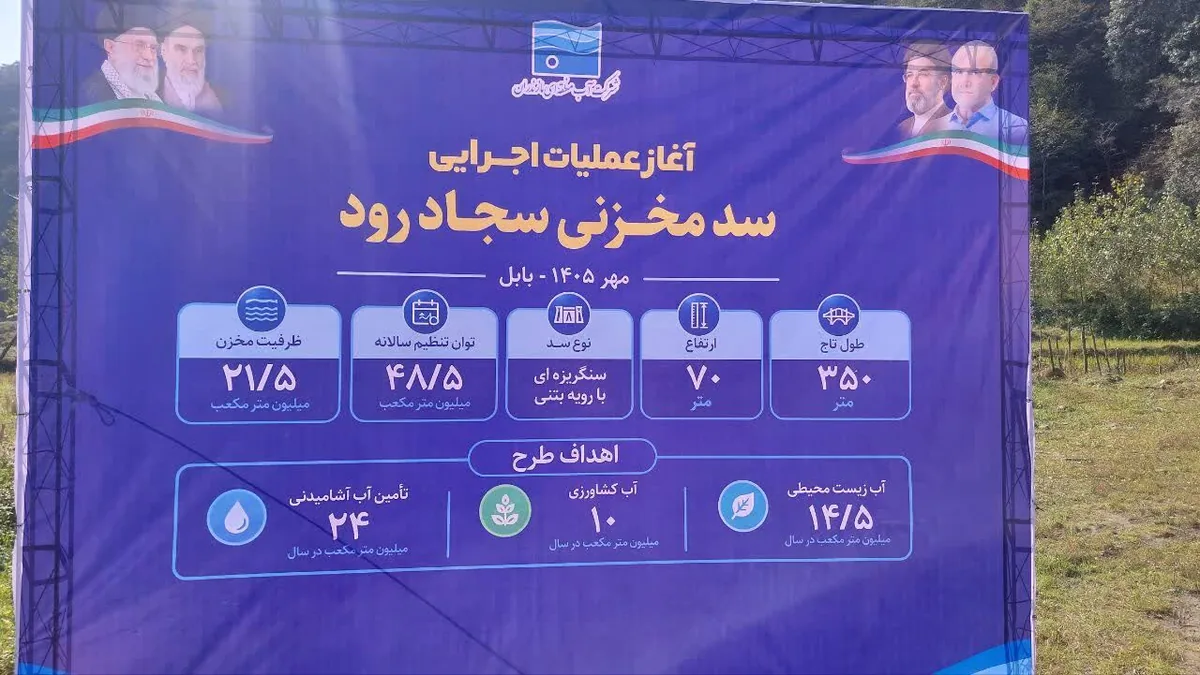 معاون وزیر نیرو: صدای مردم برای ساخت سد سجاد رود بابل شنیده شود