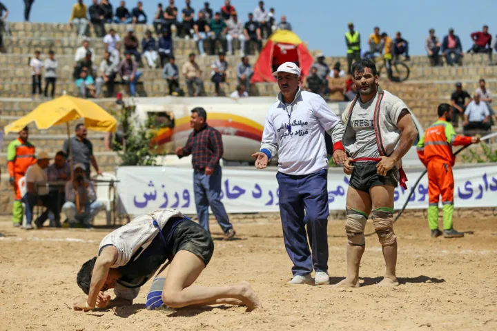ضربان فرهنگ پهلوانی در میدان دوبرار بجنورد