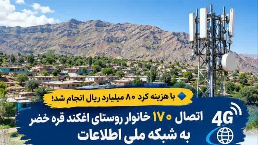 اتصال روستای «آغکند قره خضر» شهرستان لیلان به شبکه ملی اطلاعات