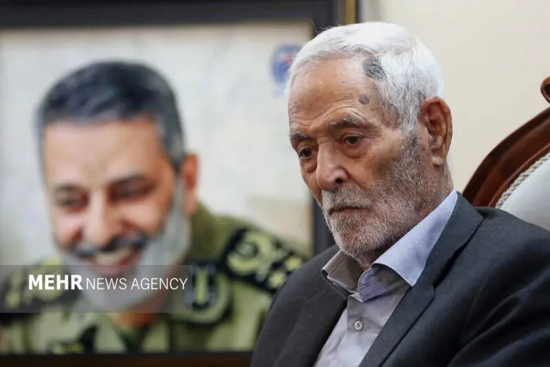 پدر شهید سپهبد موسوی به فرزند شهیدش پیوست