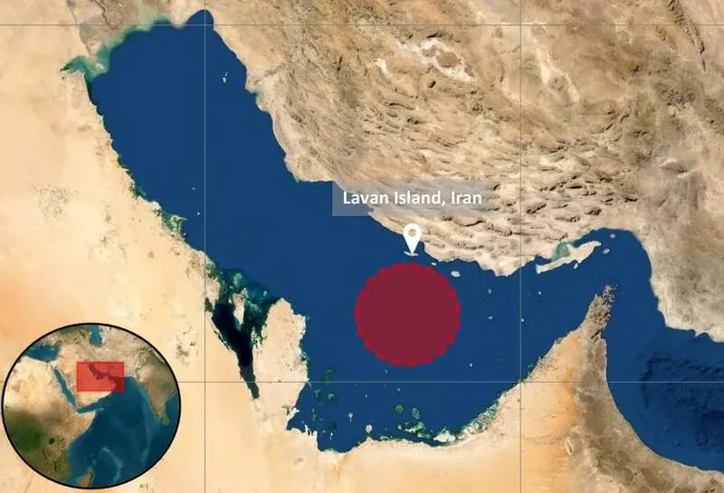 اصابت پرتابه ناشناس به یک کشتی در جنوب جزیره لاوان ایران