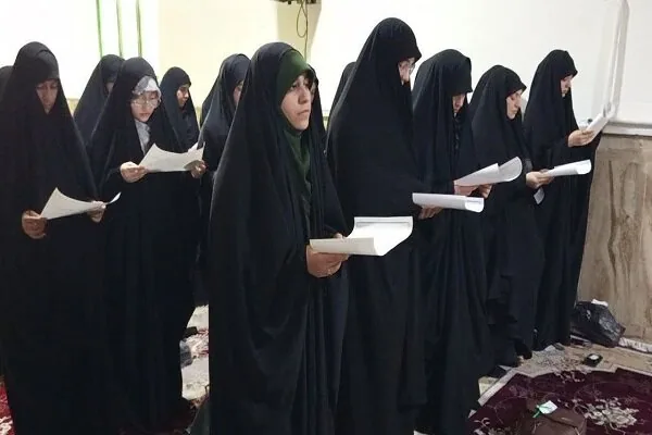 اختتامیه «اربعین تعالی طلبه نو ورود» ویژه خواهران در امامزاده ابراهیم بخش بیستون کرمانشاه