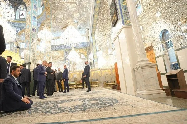 الزیدی به زیارت حرم حضرت زینب(س) رفت+تصاویر