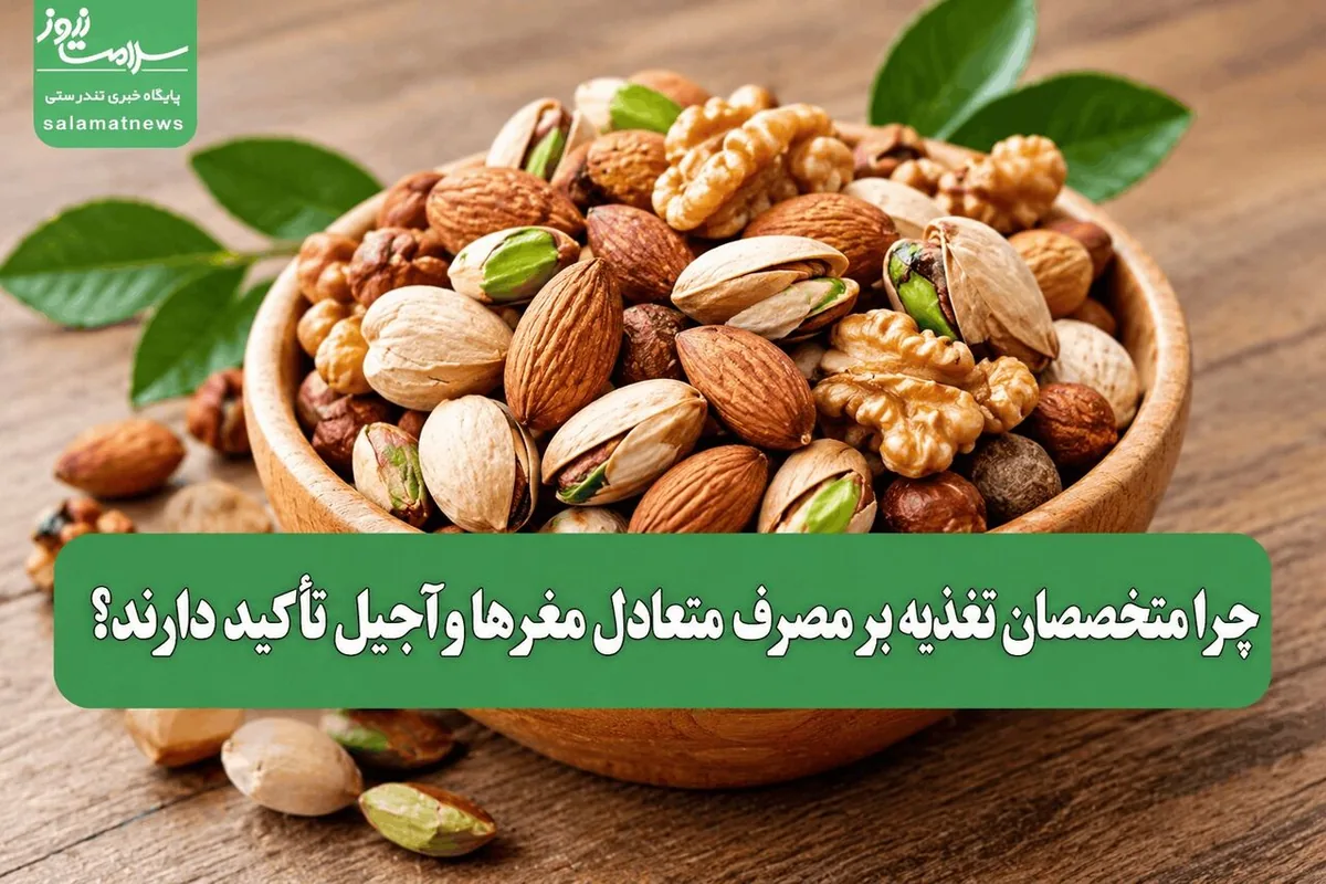 چرا متخصصان تغذیه بر مصرف متعادل مغزها و آجیل تأکید دارند؟