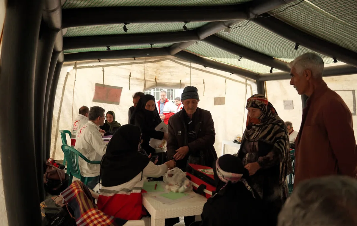 ارائه ۱۶۸۶ خدمت هلالاحمر به اهالی روستای چایکندی کلیبر