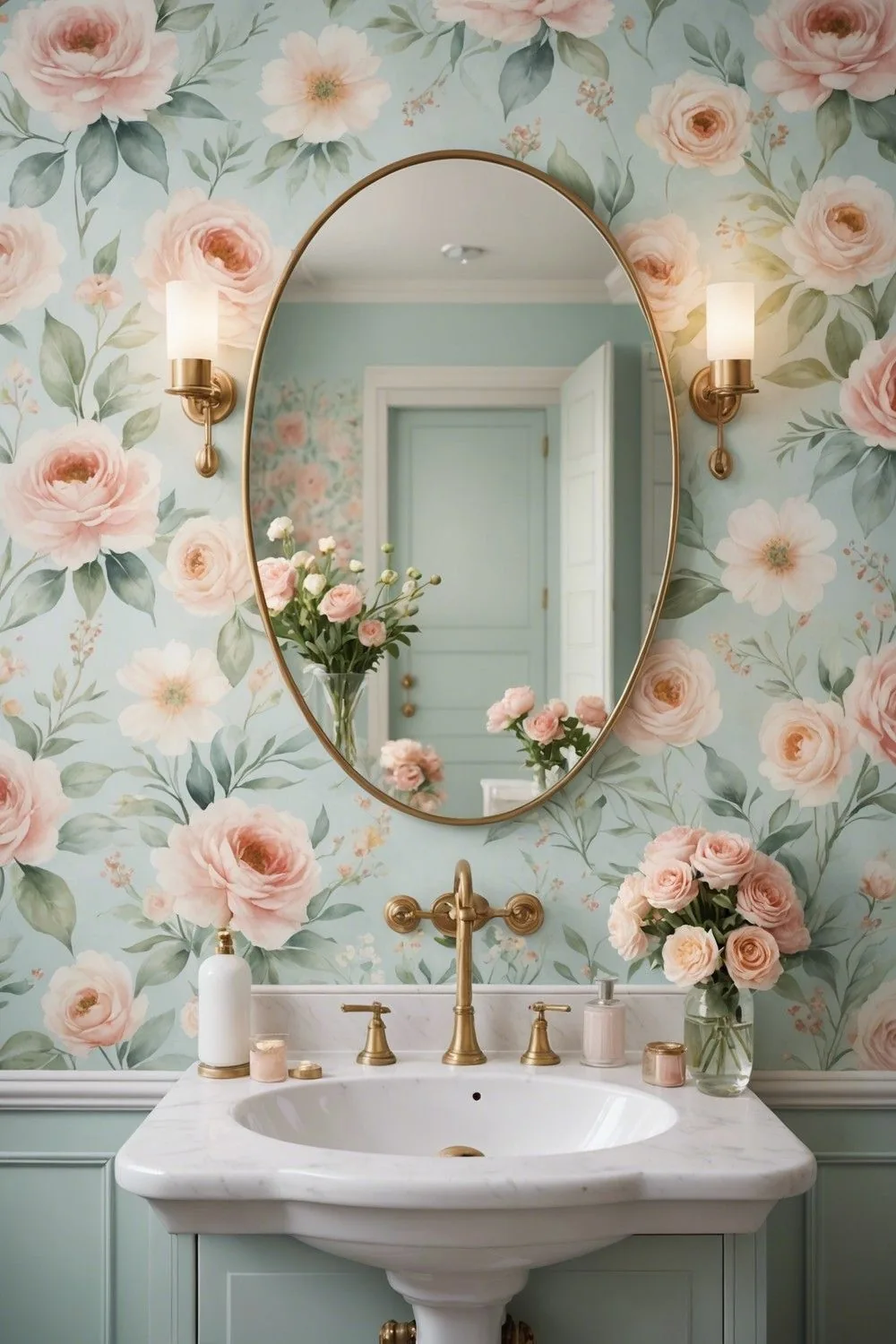 دیوار پوش حمام و دستشویی