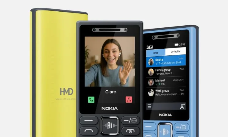 HMD از چهار گوشی جدید نوکیا با هوش مصنوعی رونمایی کرد؛ ورود گوشی‌های دکمه‌ای به عصر AI