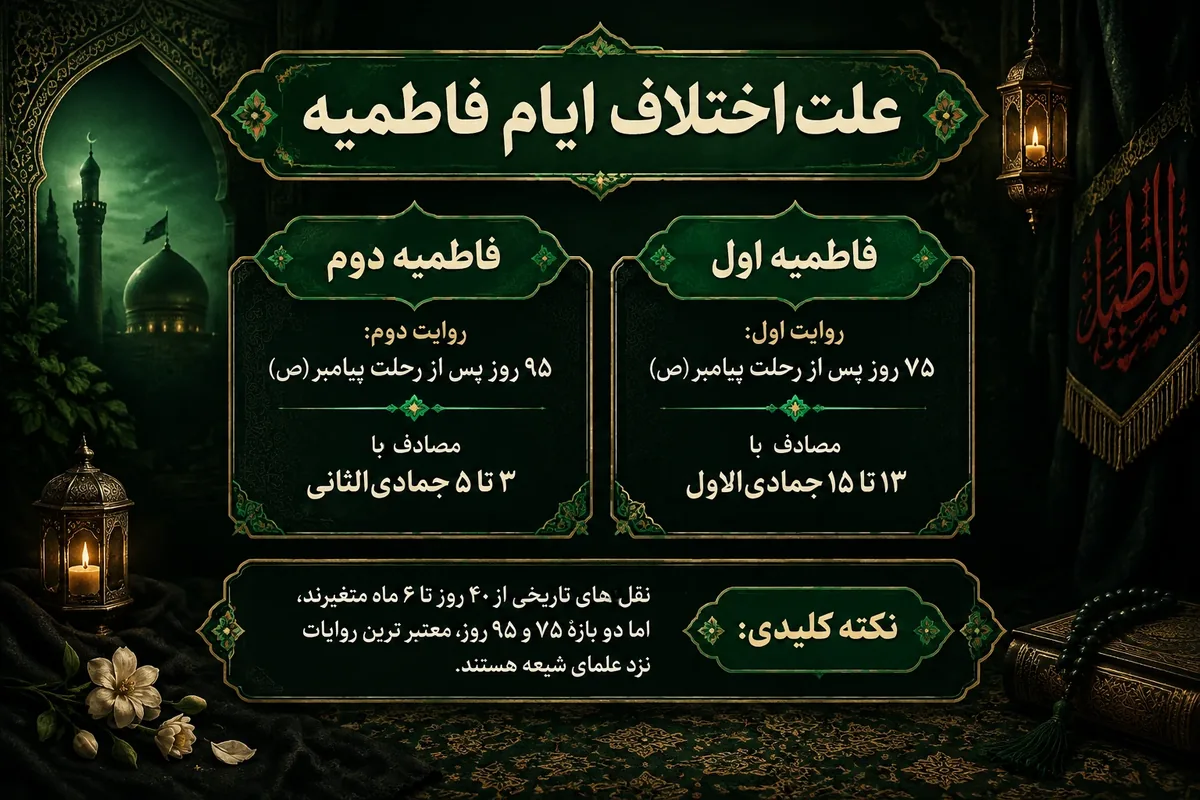 علت اختلاف دهه فاطمیه