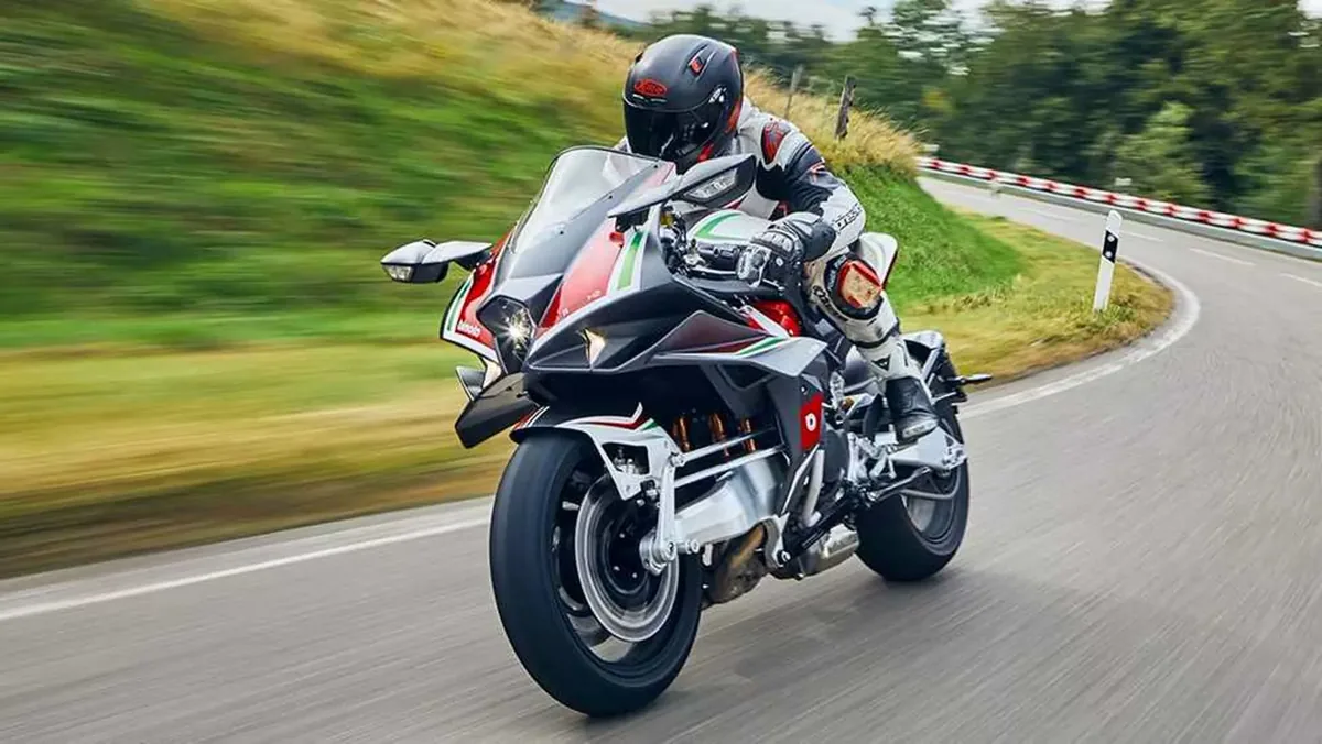 طراحی عجیب موتورسیکلت Bimota Tesi H2 برخلاف ظاهرش کاملاً مهندسیشده است