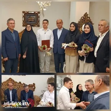 استاندار گیلان در دیدار با سهقلوهای رتبهبرتر کنکور:موفقیت سهقلوهای صومعهسرایی، جلوهای از ظرفیت علمی و نخبگانی استان است