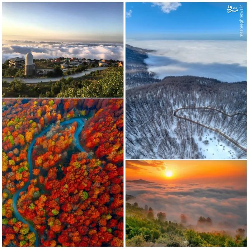 نمایی زیبا از از روستای درازنو استان گلستان