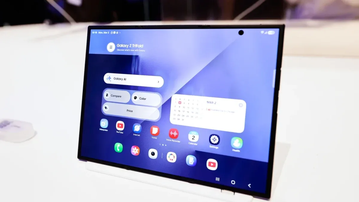 طرح مفهومی Galaxy Z TriFold 2 با طراحی باریک‌تر و نمایشگر سه‌تاشو