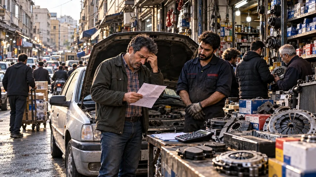 خودرو هست، پول تعمیر نیست / گرانی تا ۱۰۰ درصدی برخی قطعات خودرو