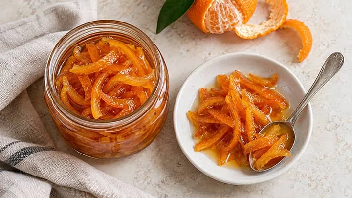 مربای پوست نارنگی با نکات گرفتن تلخی