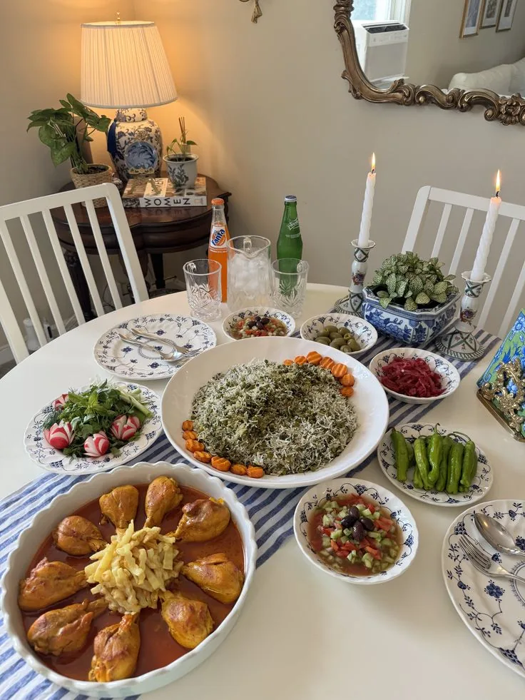 تزیین میز غذا ایرانی