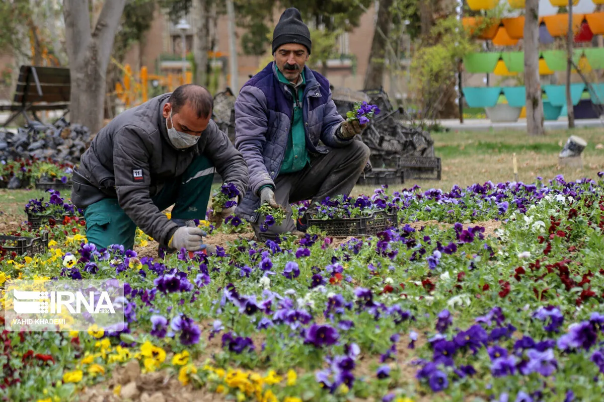 عملیات پاییزی فضای سبز اصفهان آغاز شد