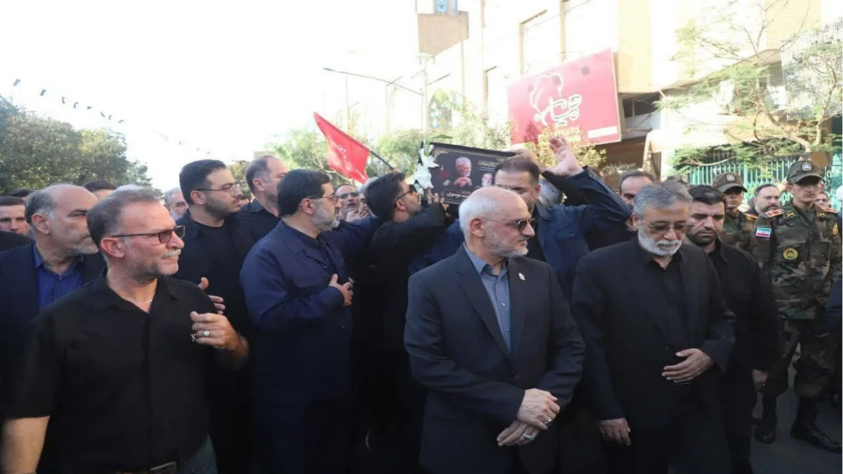 تشییع باشکوه پدر سپهبد شهید سید عبدالرحیم موسوی در قم