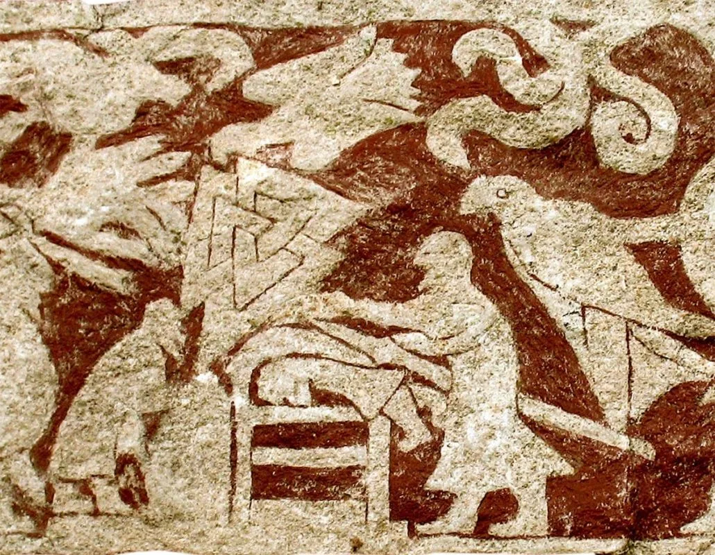sacrificial scene blood eagle stora