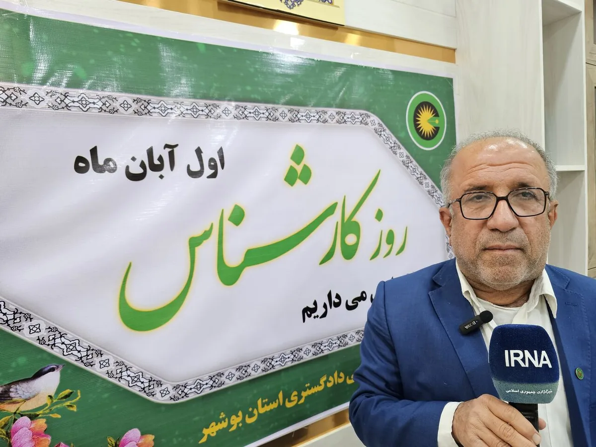 ۵۵۰ کارشناس رسمی دادگستری در بوشهر فعالیت دارند