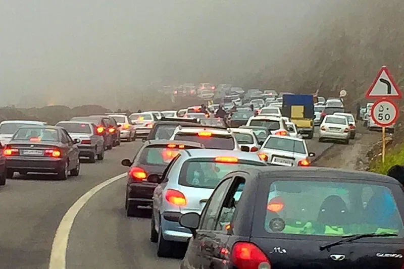 محور چالوس و آزاده راه تهران _شمال تا اطلاع بعدی یکطرفه شد