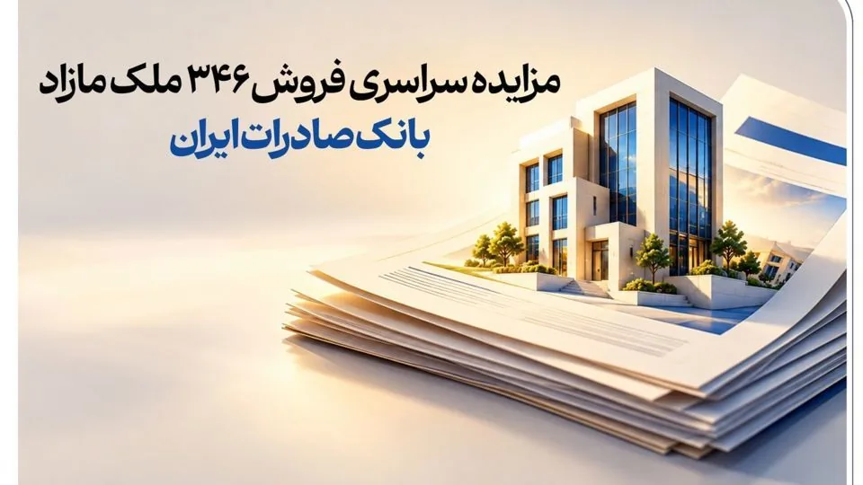 حرکت پرشتاب در مسیر مولدسازی داراییها/ مزایده سراسری فروش ۳۴۶ ملک مازاد بانک صادرات ایران